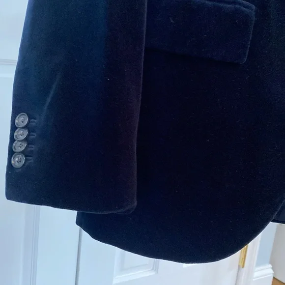 Club Monaco / Velvet Blazer / Navy Blue / 40L